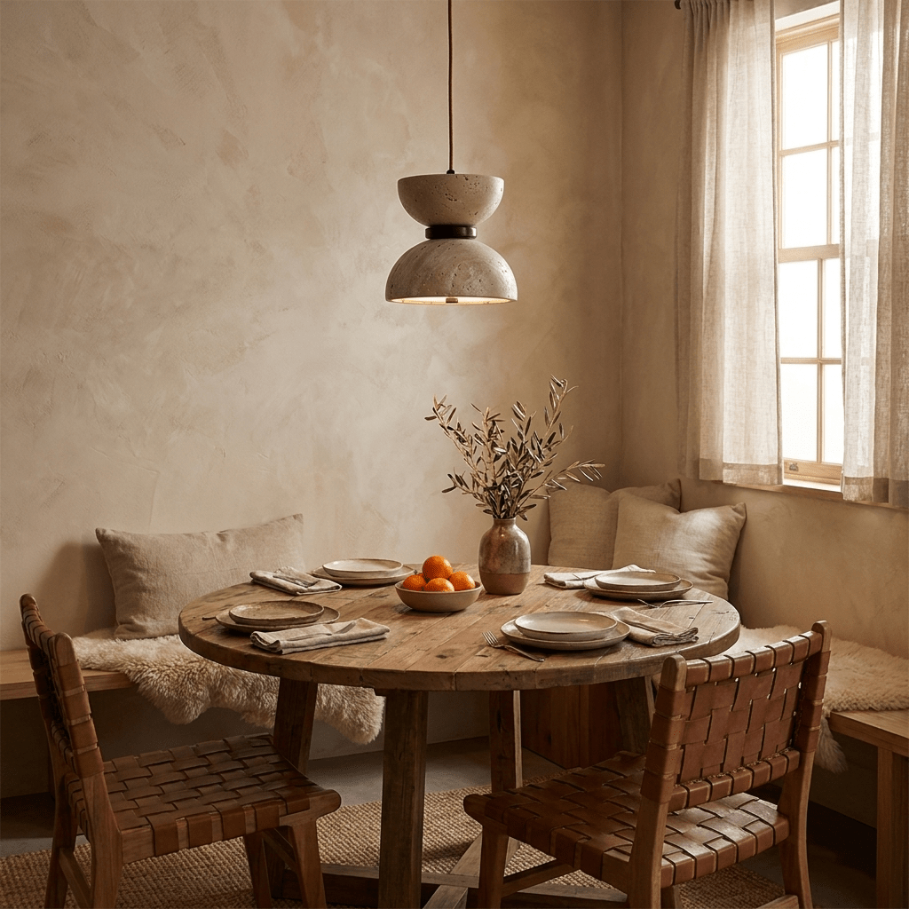 Tavareria Hourglass Travertine Pendant Lamp