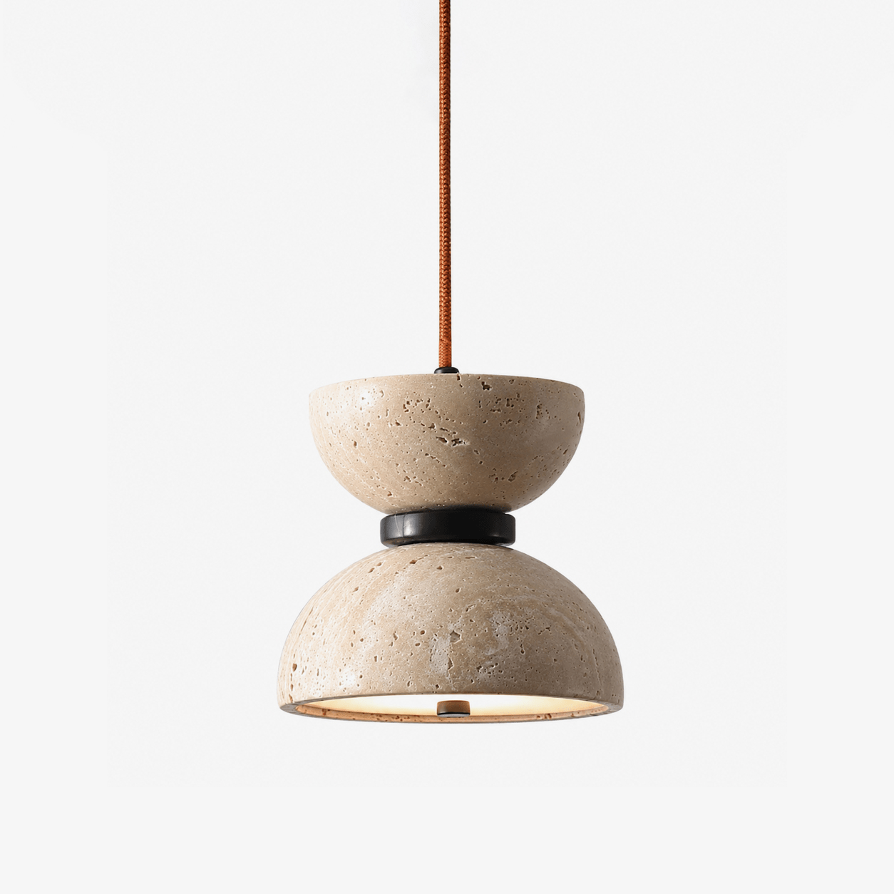 Tavareria Hourglass Travertine Pendant Lamp