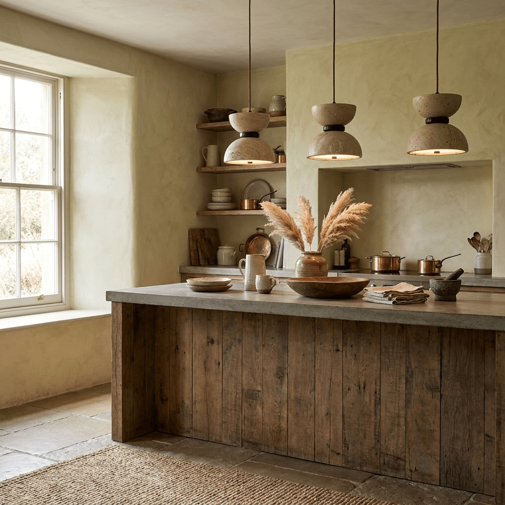 Tavareria Hourglass Travertine Pendant Lamp