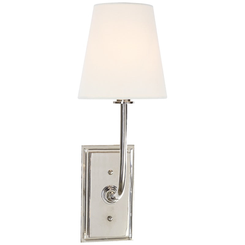 Silva Tapered Modern Fabric Wall Light