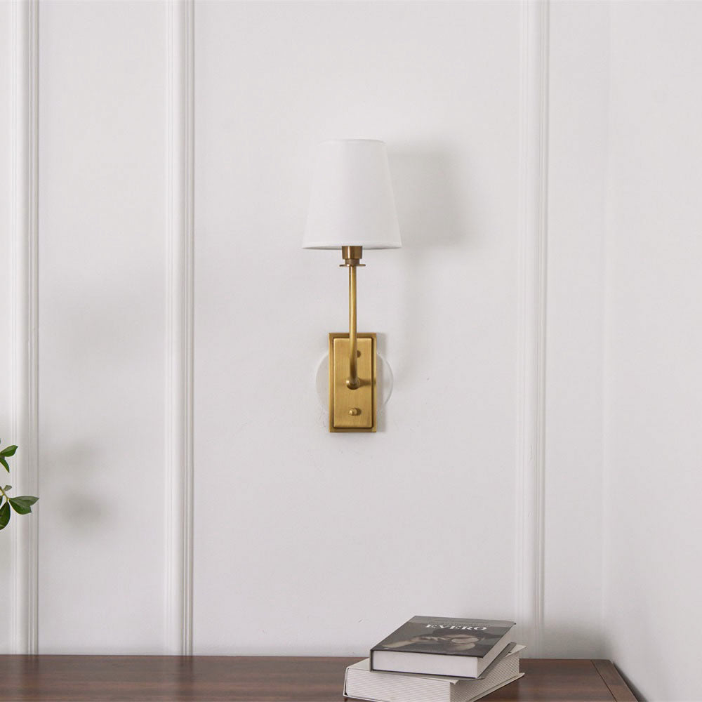 Silva Tapered Modern Fabric Wall Light
