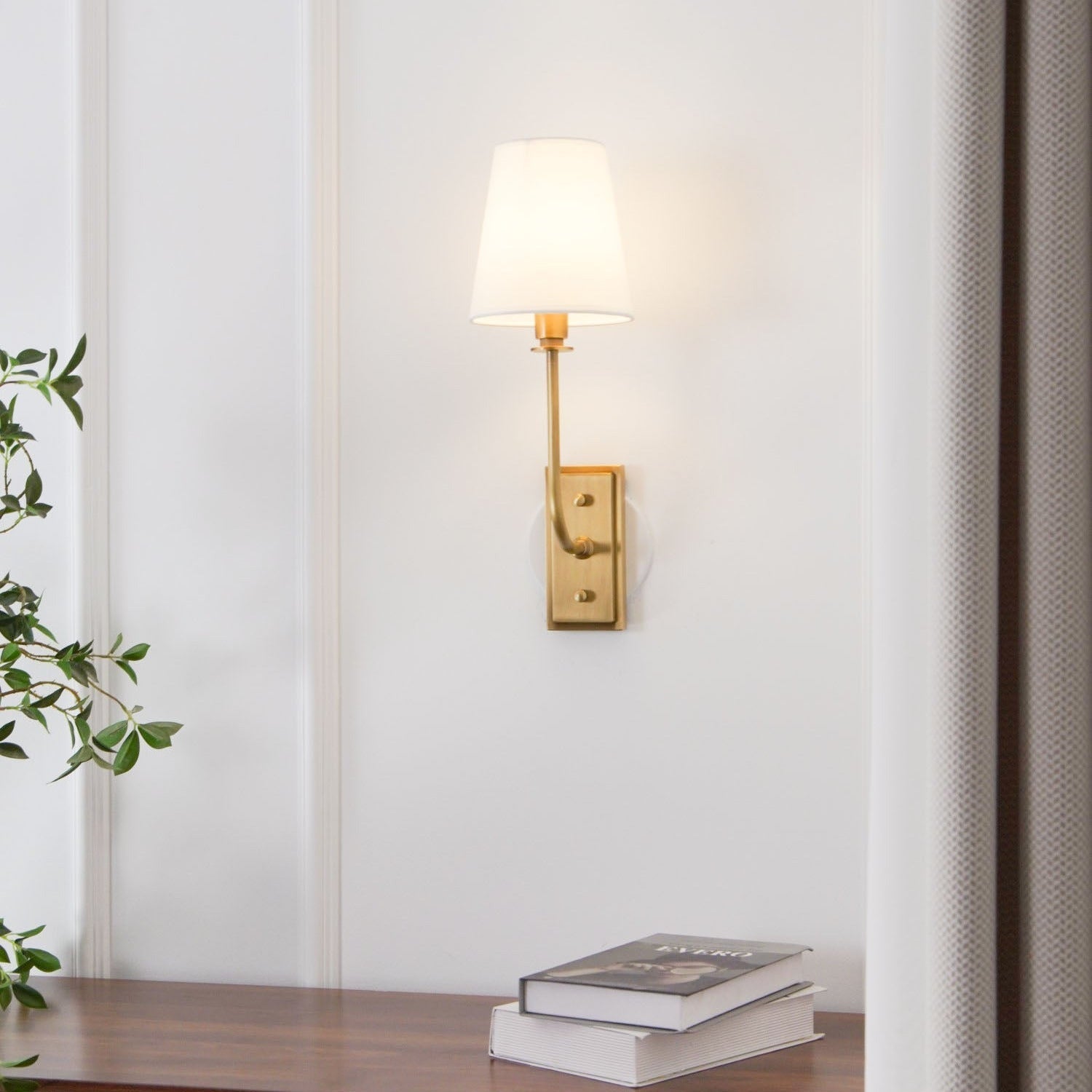 Silva Tapered Modern Fabric Wall Light