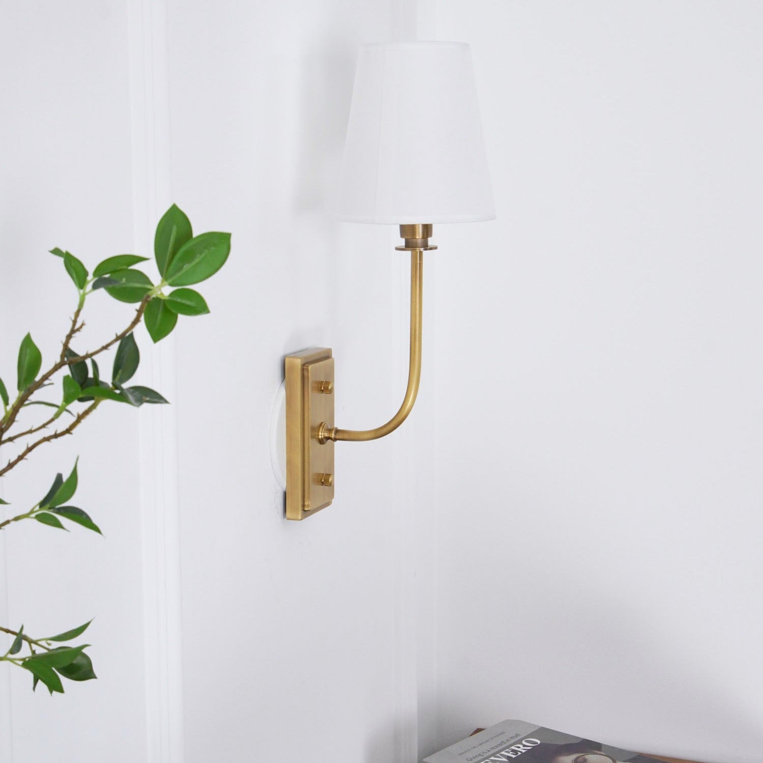 Silva Tapered Modern Fabric Wall Light