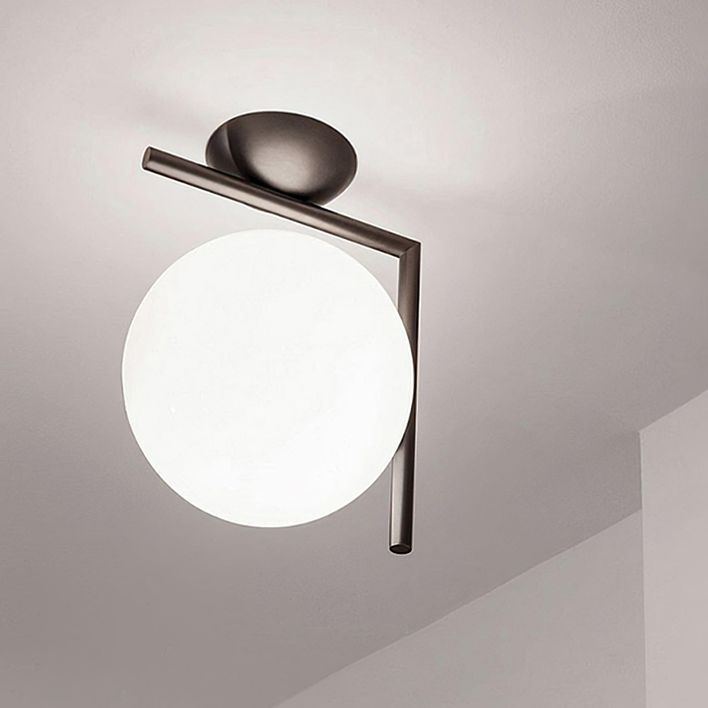 Joanna Modern Minimalist Opal Blown Glass Wall Lamp
