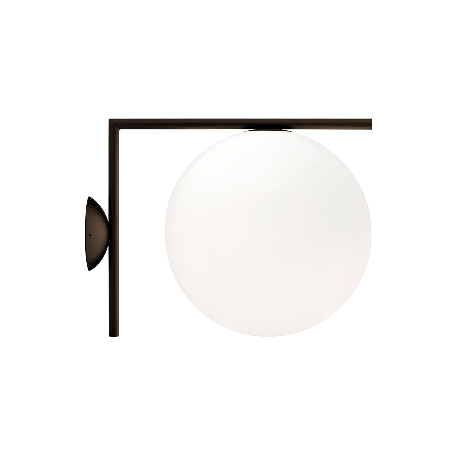 Joanna Modern Minimalist Opal Blown Glass Wall Lamp