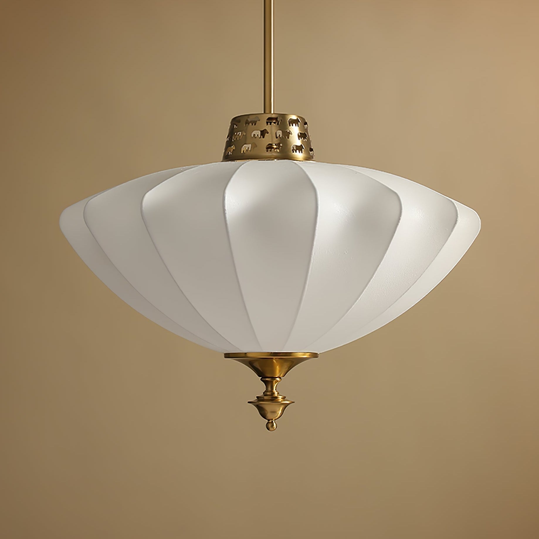 Ortalara Elegance Vintage Bloom Silk Pendant Lamp