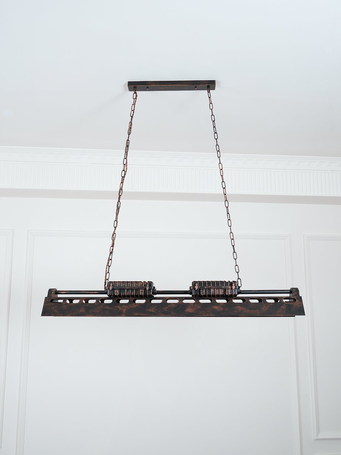 Mael Chandelier Industrial Rectangular Frame