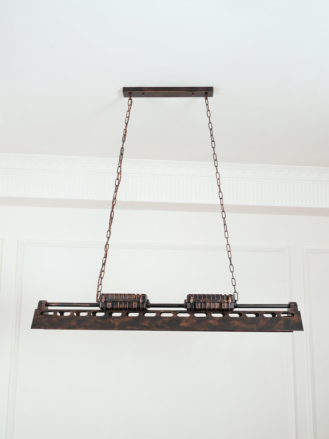 Mael Chandelier Industrial Rectangular Frame