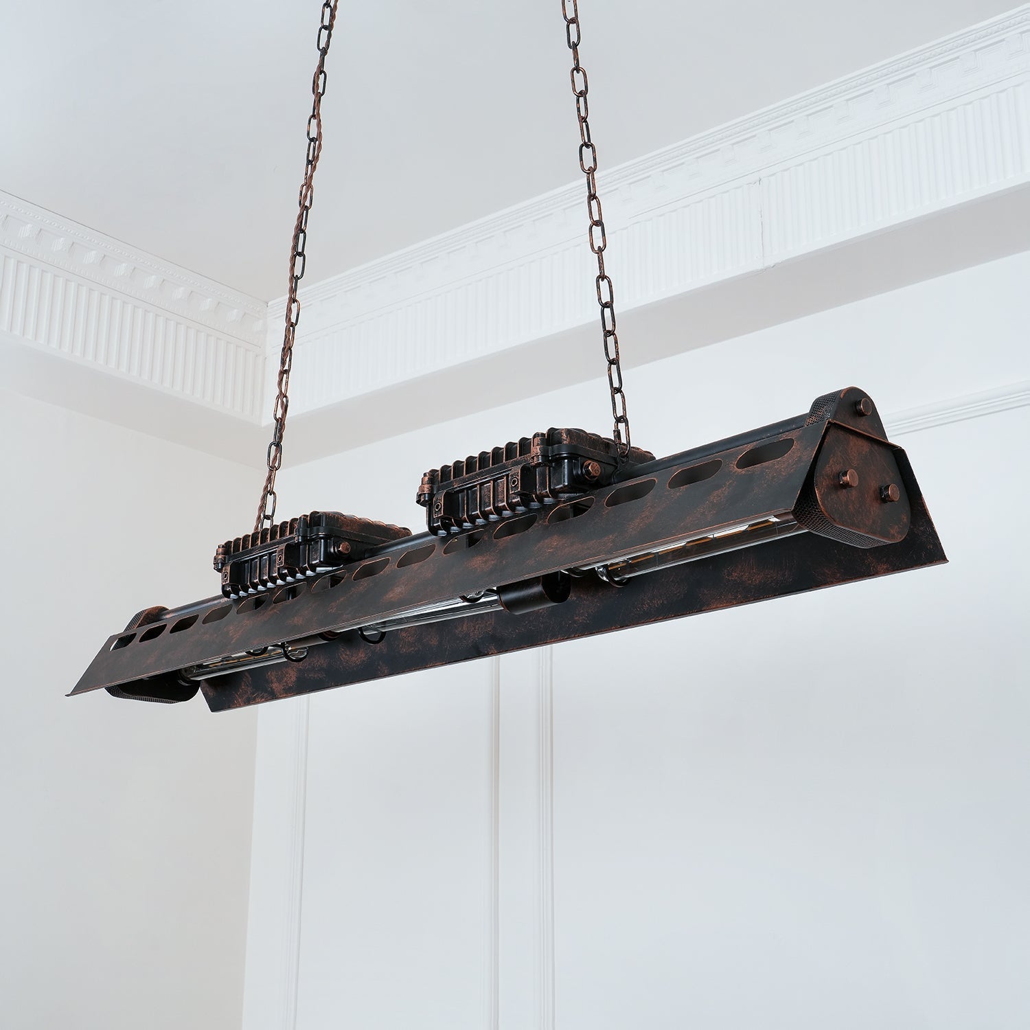 Mael Chandelier Industrial Rectangular Frame