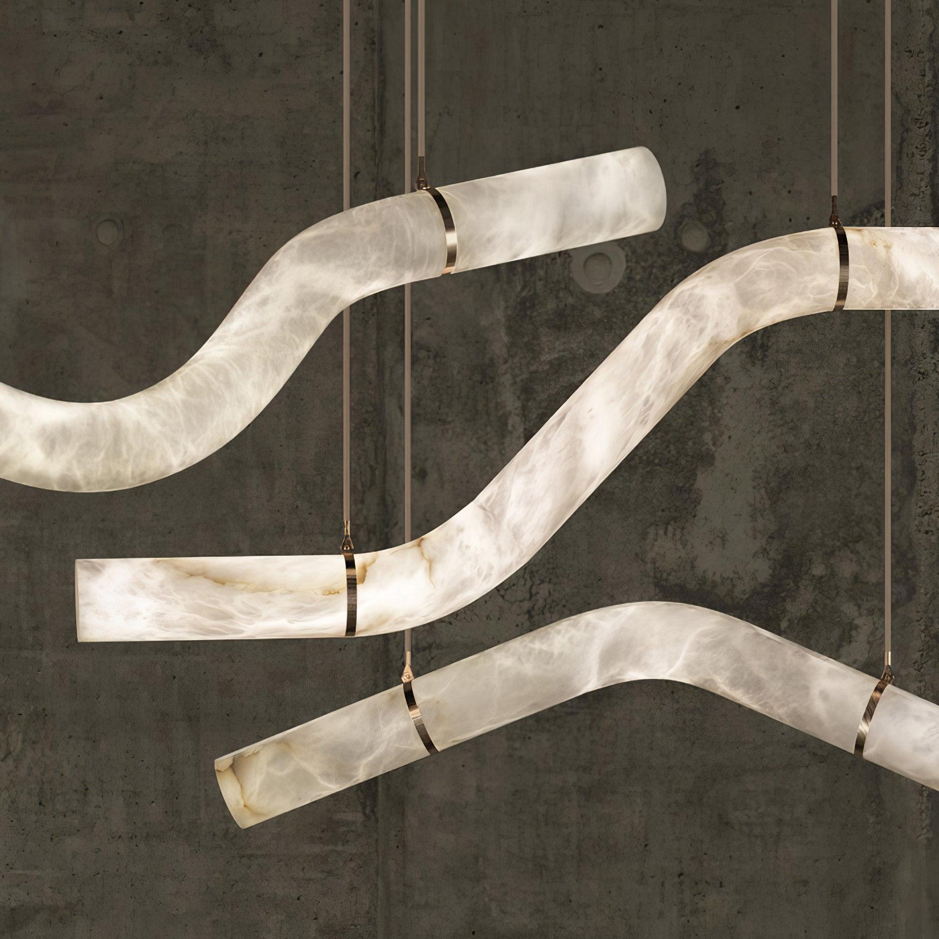 Luste Alabaster Closed-loop Pendant Light Chandelier