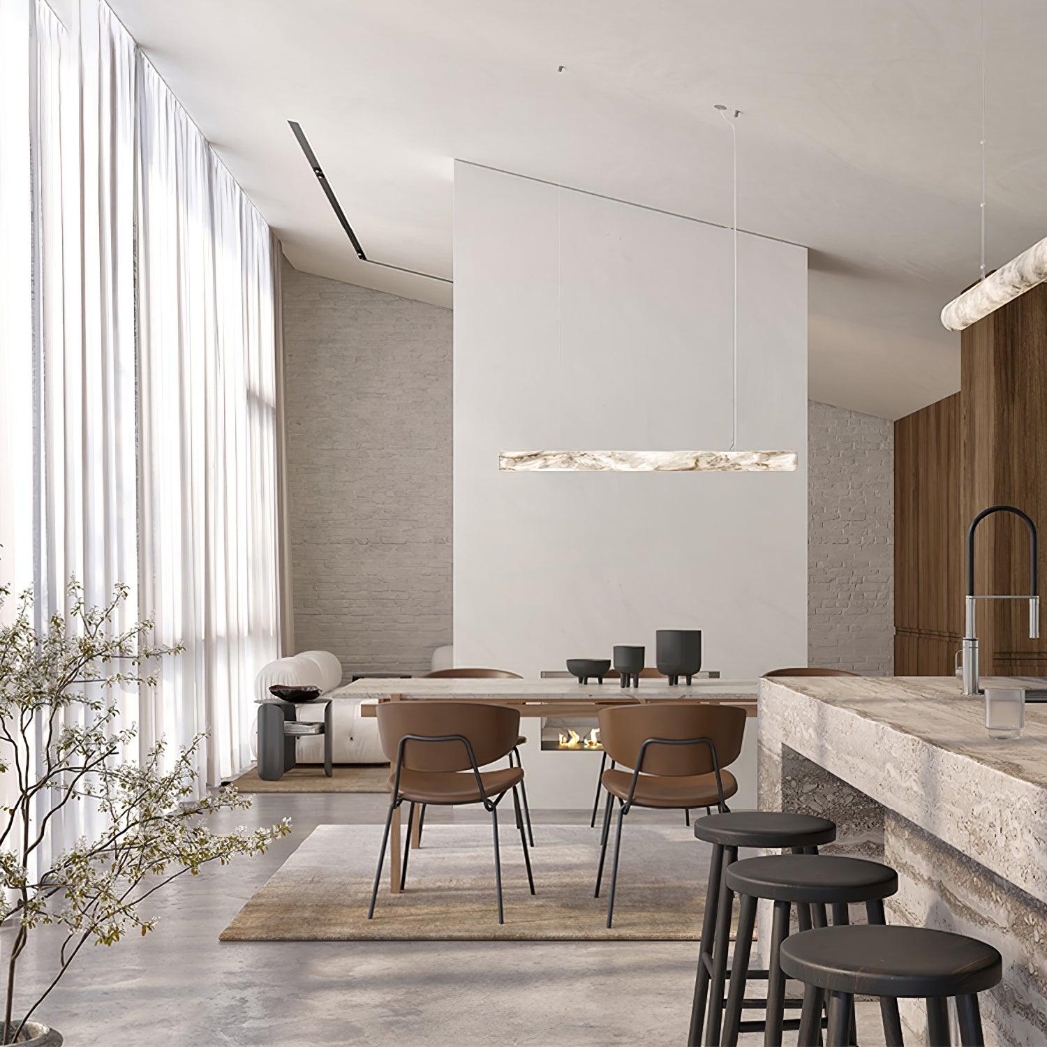 Luste Alabaster Closed-loop Pendant Light Chandelier