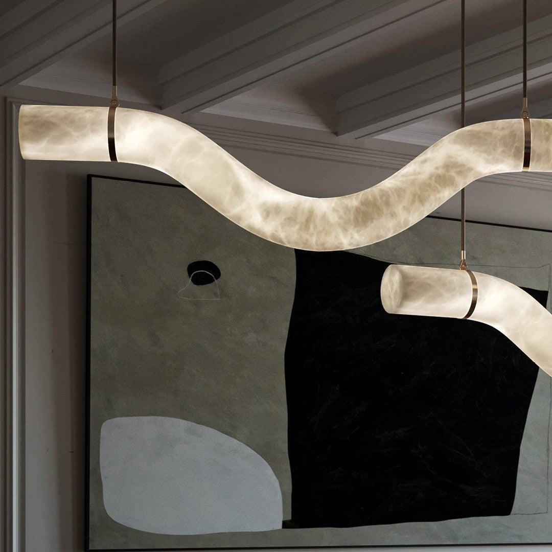 Luste Alabaster Closed-loop Pendant Light Chandelier