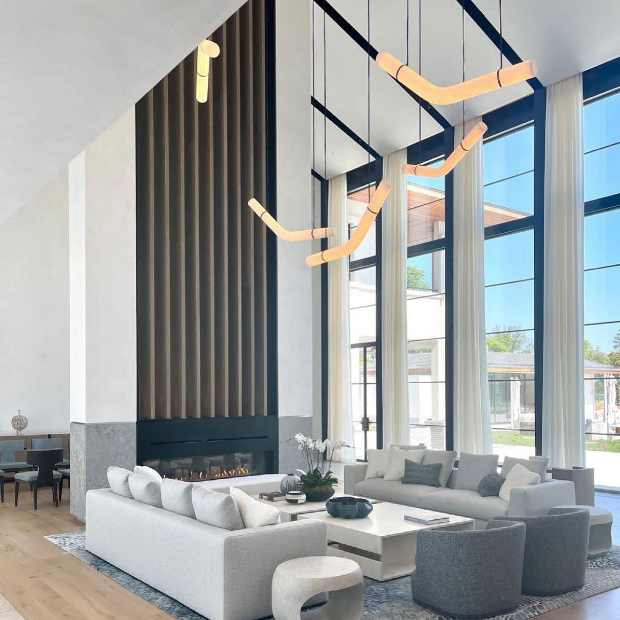 Luste Alabaster Closed-loop Pendant Light Chandelier