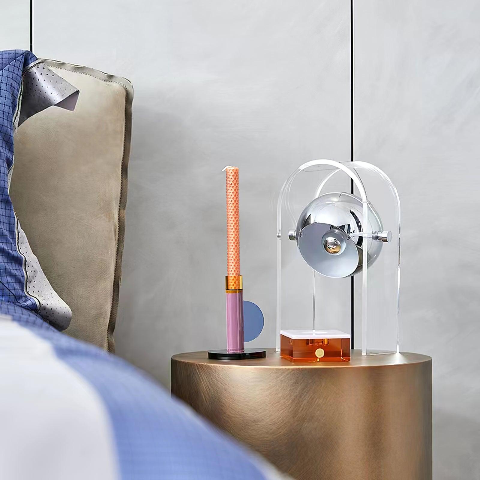 Tynza Steel Futuristic Table Lamp
