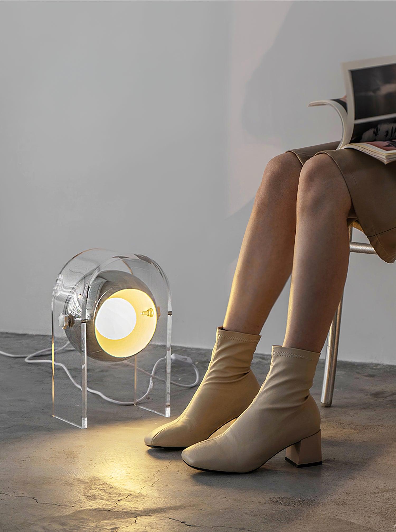Tynza Steel Futuristic Table Lamp