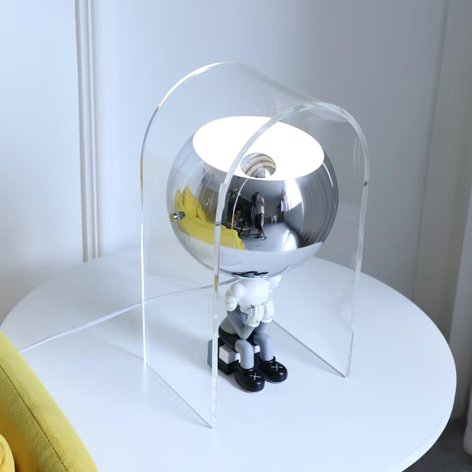 Tynza Steel Futuristic Table Lamp