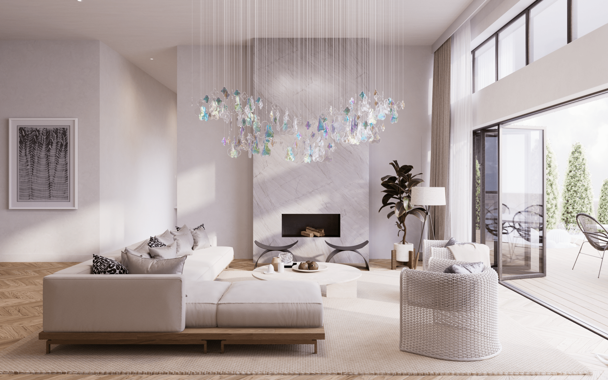 Nimbus Clouds Blossom Chandelier