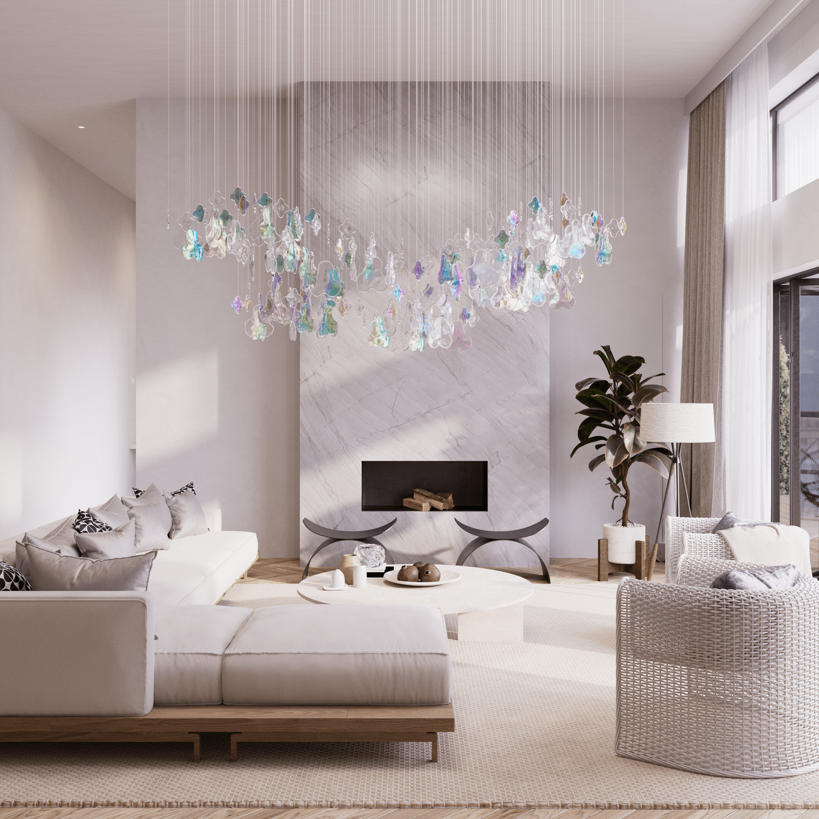 Nimbus Clouds Blossom Chandelier