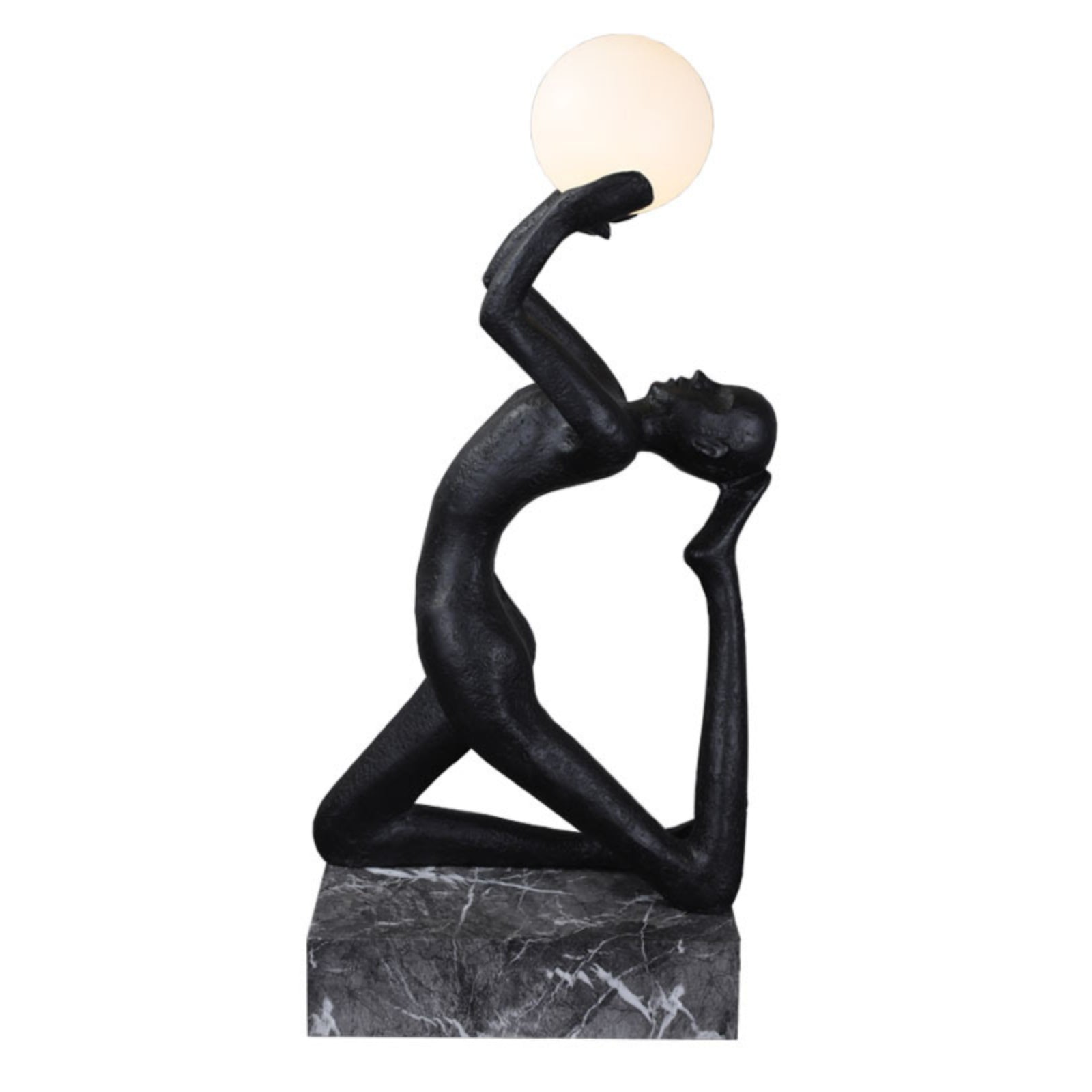 Evvinyra Contorted Black Floor Lamp