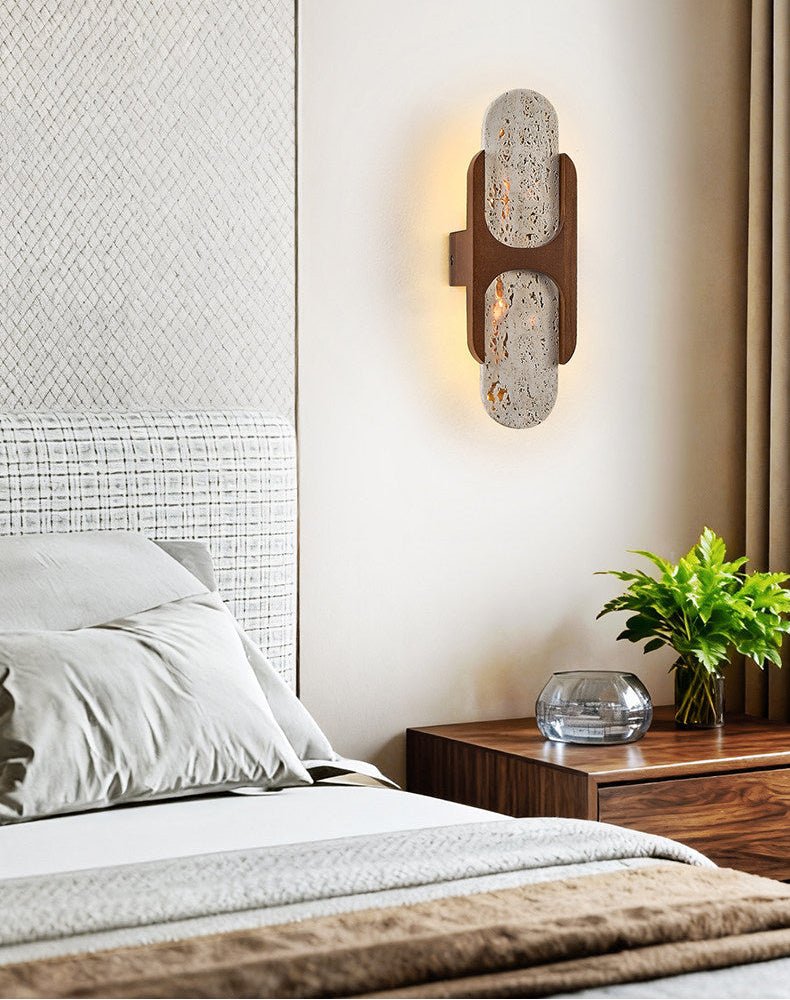 Valarise Travertine Wall Light