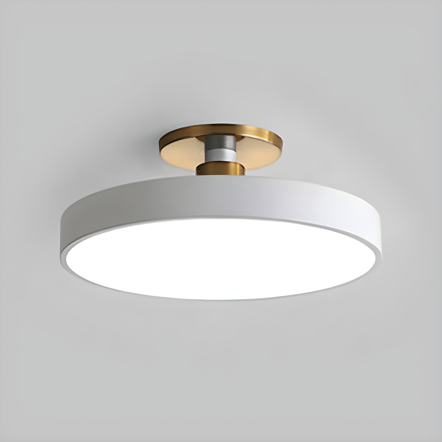Solara Ceiling Lamp Flush Mount Black and Gold Modern - Neutral Decor