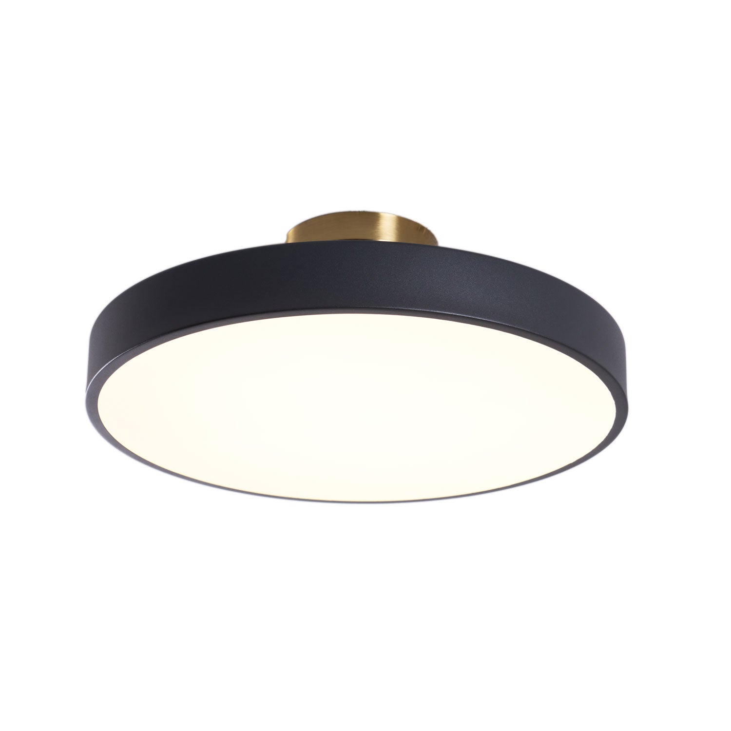 Solara Ceiling Lamp Flush Mount Black and Gold Modern - Neutral Decor