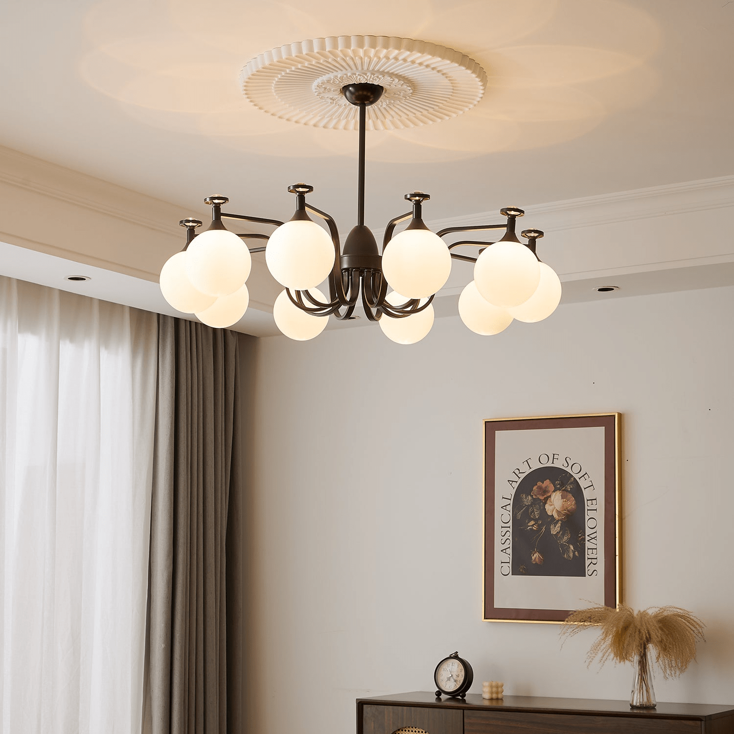 Zotheira Elegance Vintage Glass Chandelier