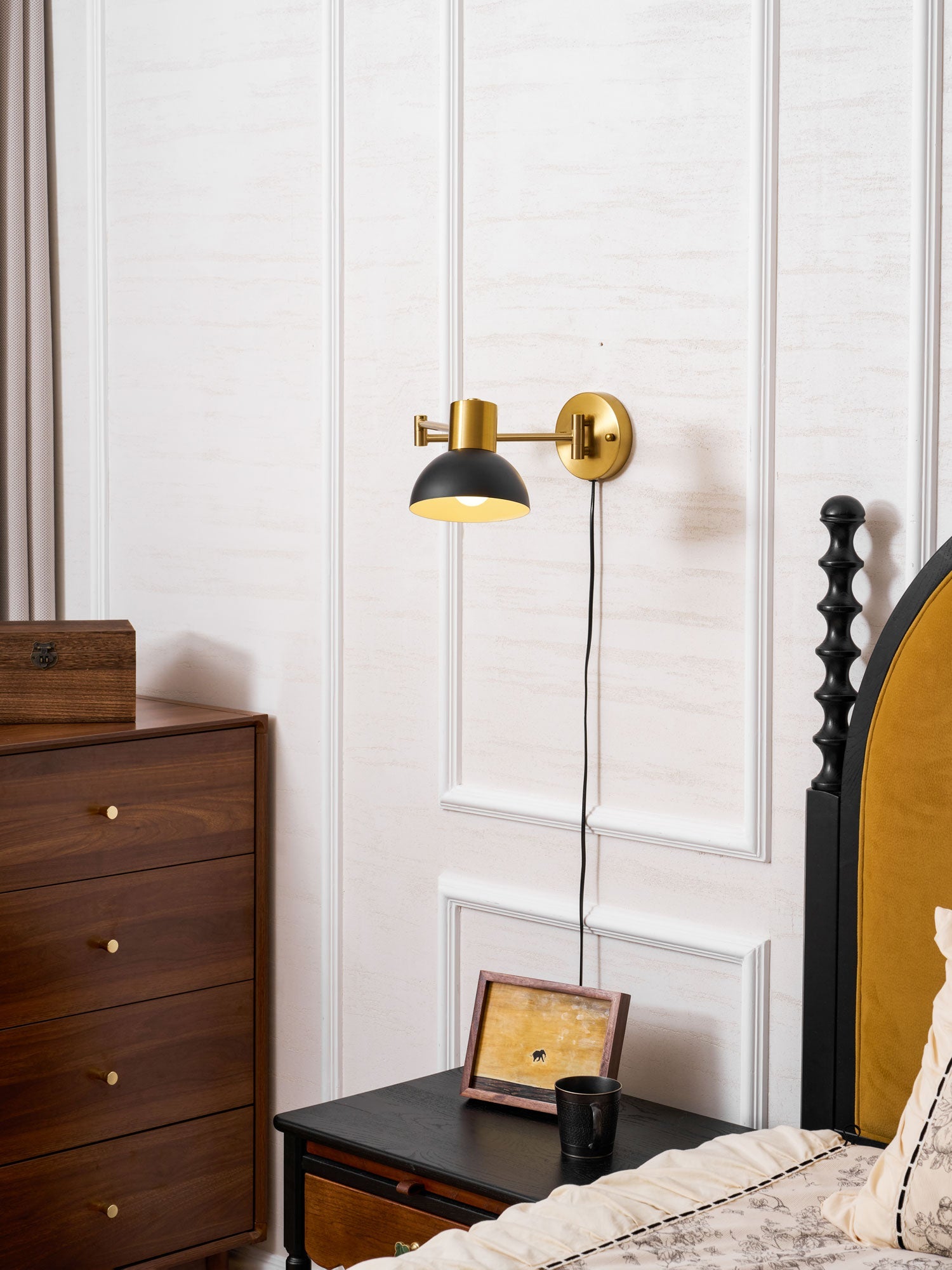 Havengrove Adjustable Arm Plug In Indoor Wall Light