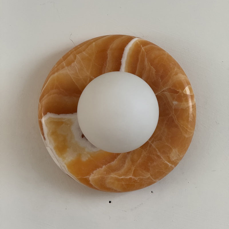 Renisenne Yellow Onyx Sconce