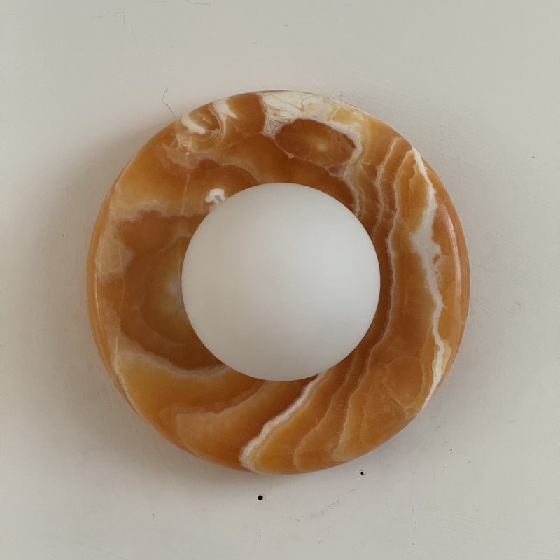 Renisenne Yellow Onyx Sconce