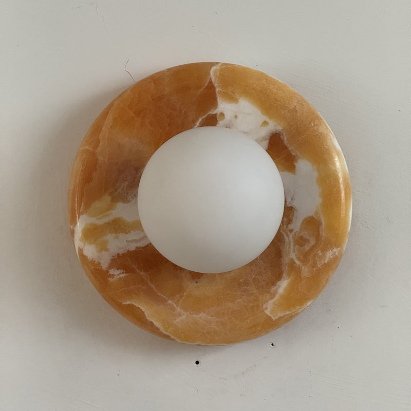 Renisenne Yellow Onyx Sconce