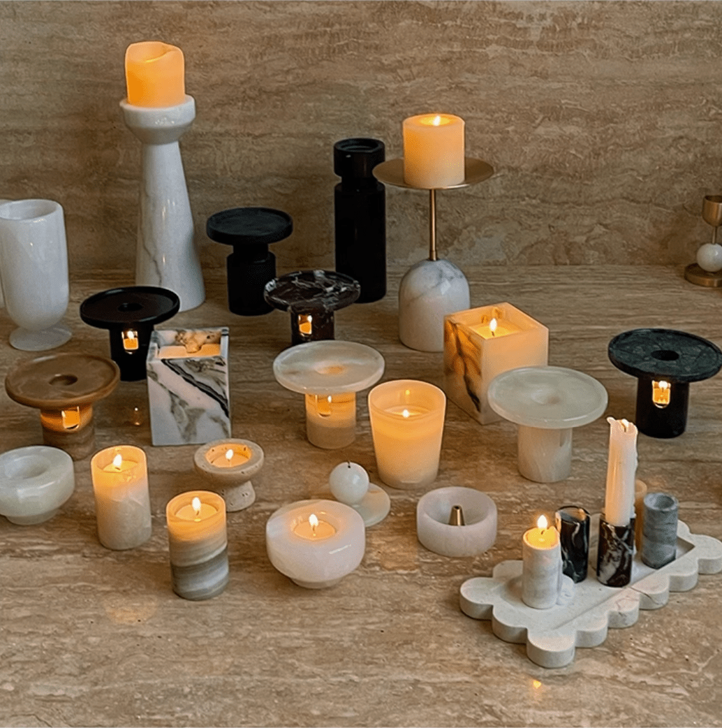 Cireian Jade Candle Holder