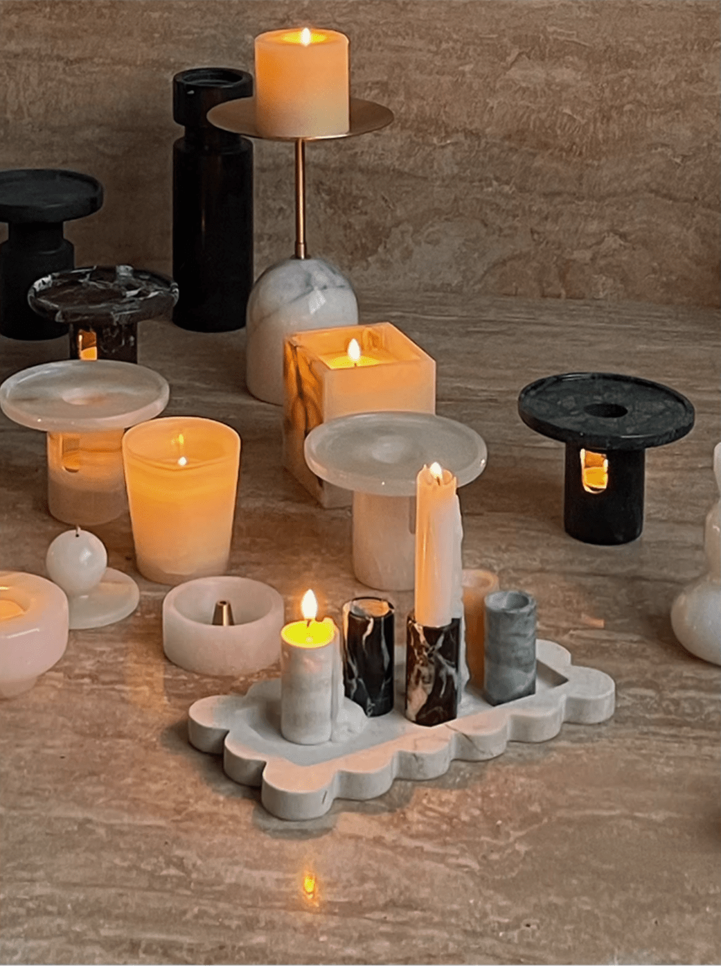 Cireian Jade Candle Holder