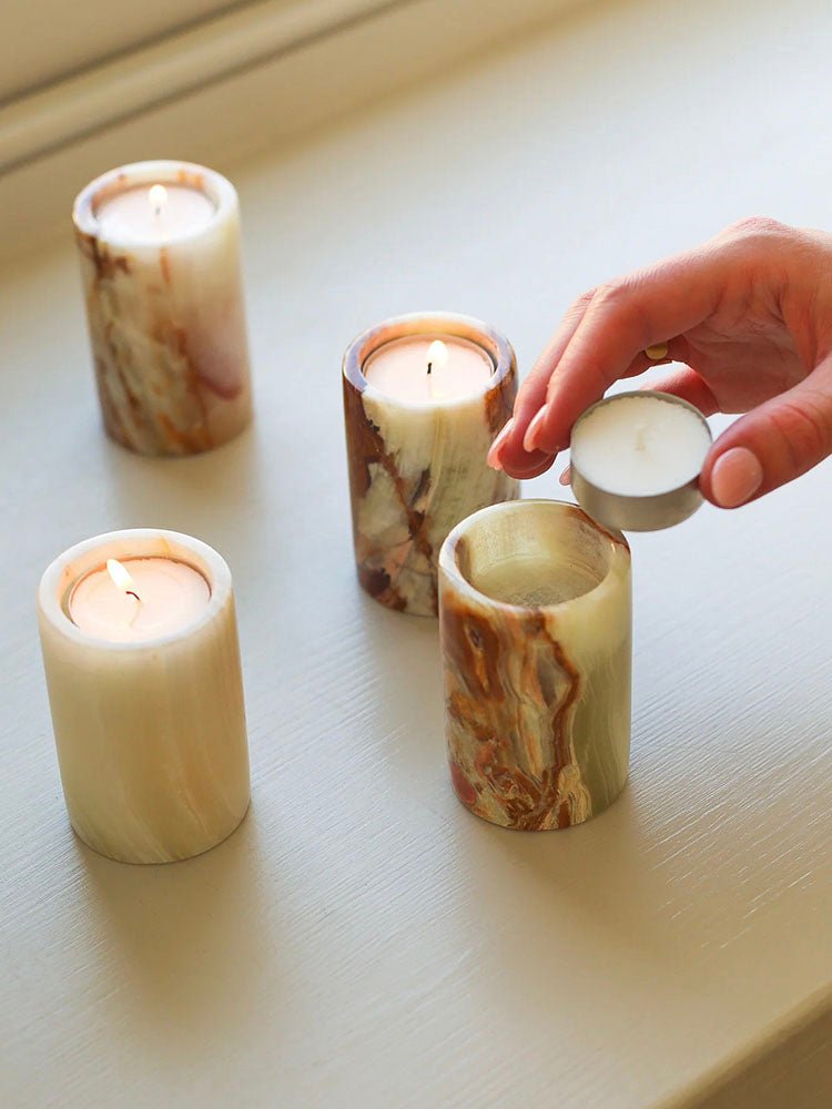 Cireian Jade Candle Holder