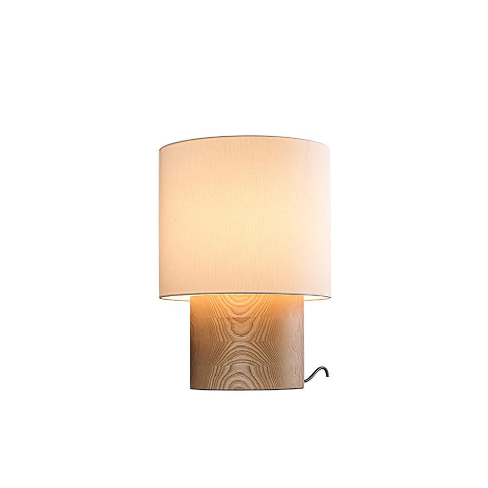 Alvira Minialist Wood Table Lamp