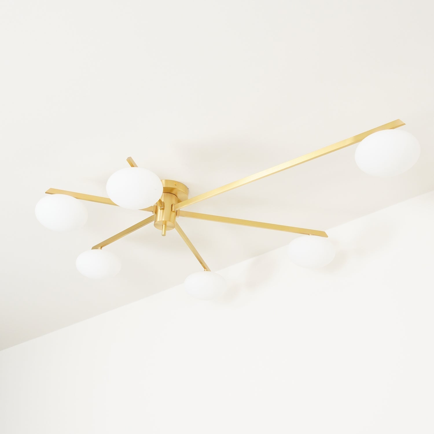 Lioraliella Ceiling Lamp Black White Glass