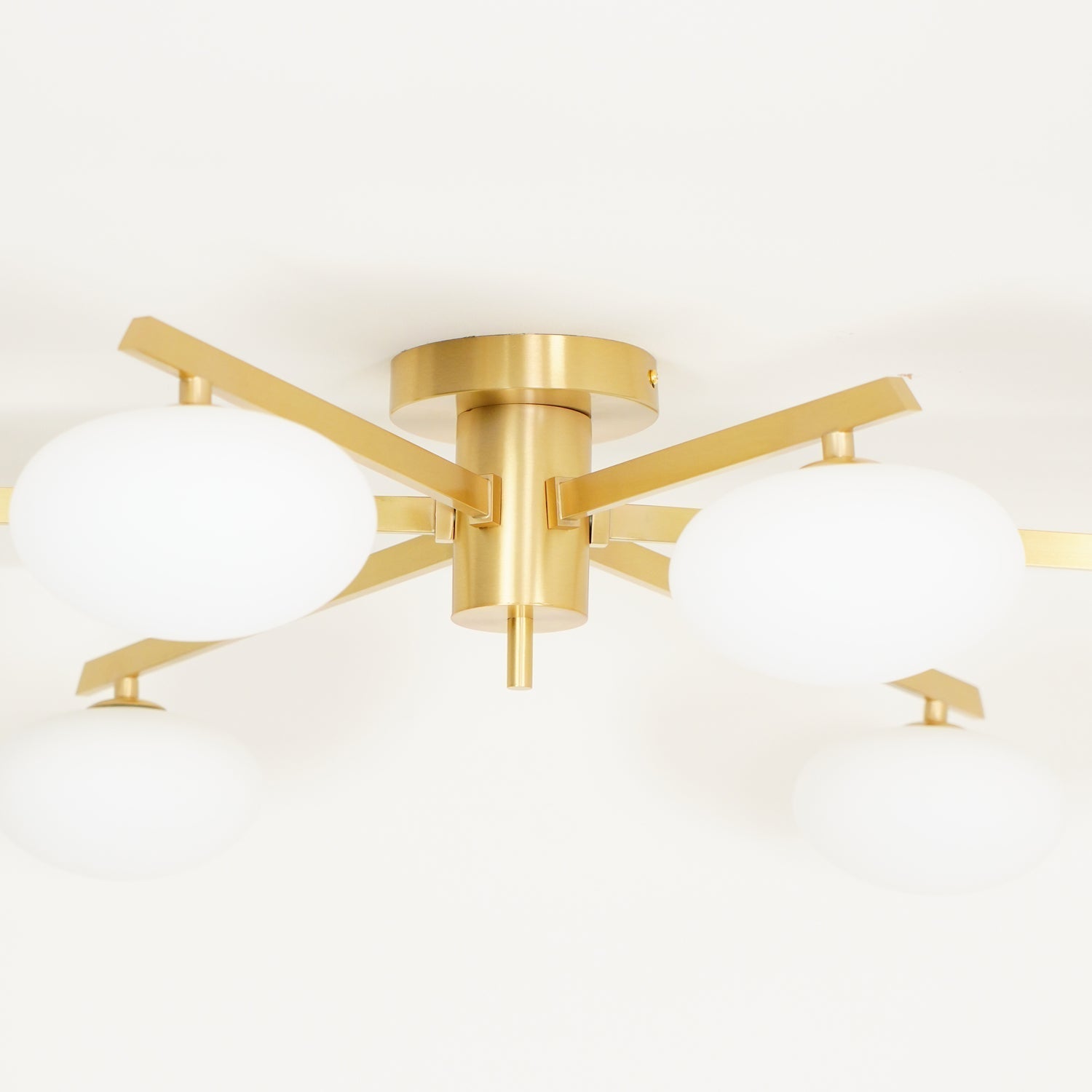 Lioraliella Ceiling Lamp Black White Glass