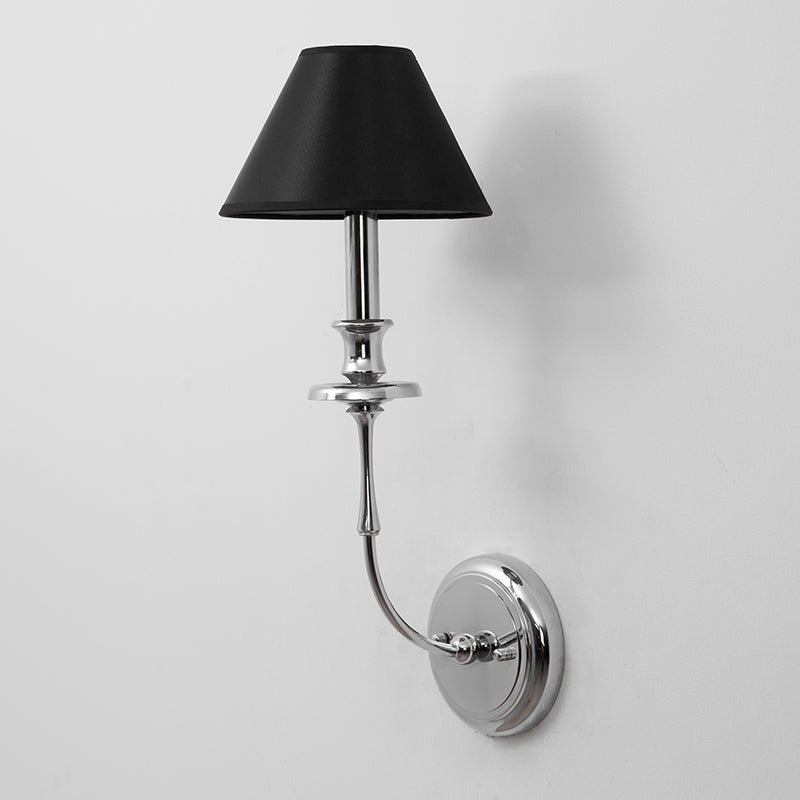 Vedoror Vintage Industrial Brass Fabric Wall Lamp - Neutral Decor