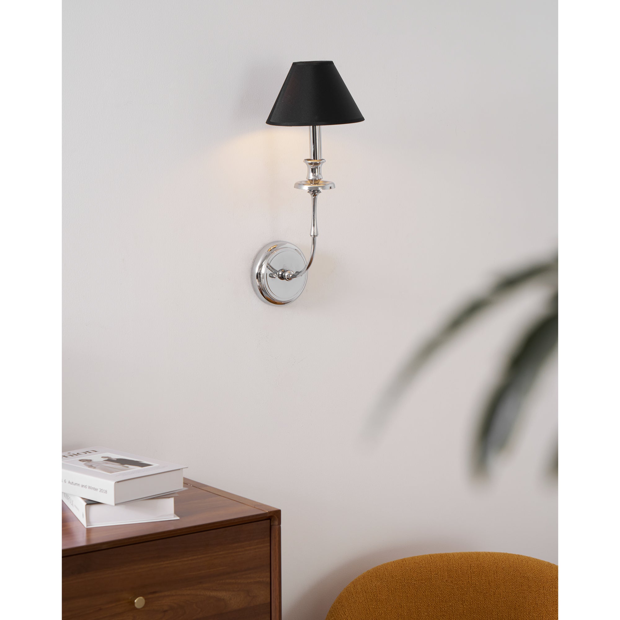 Vedoror Vintage Industrial Brass Fabric Wall Lamp - Neutral Decor