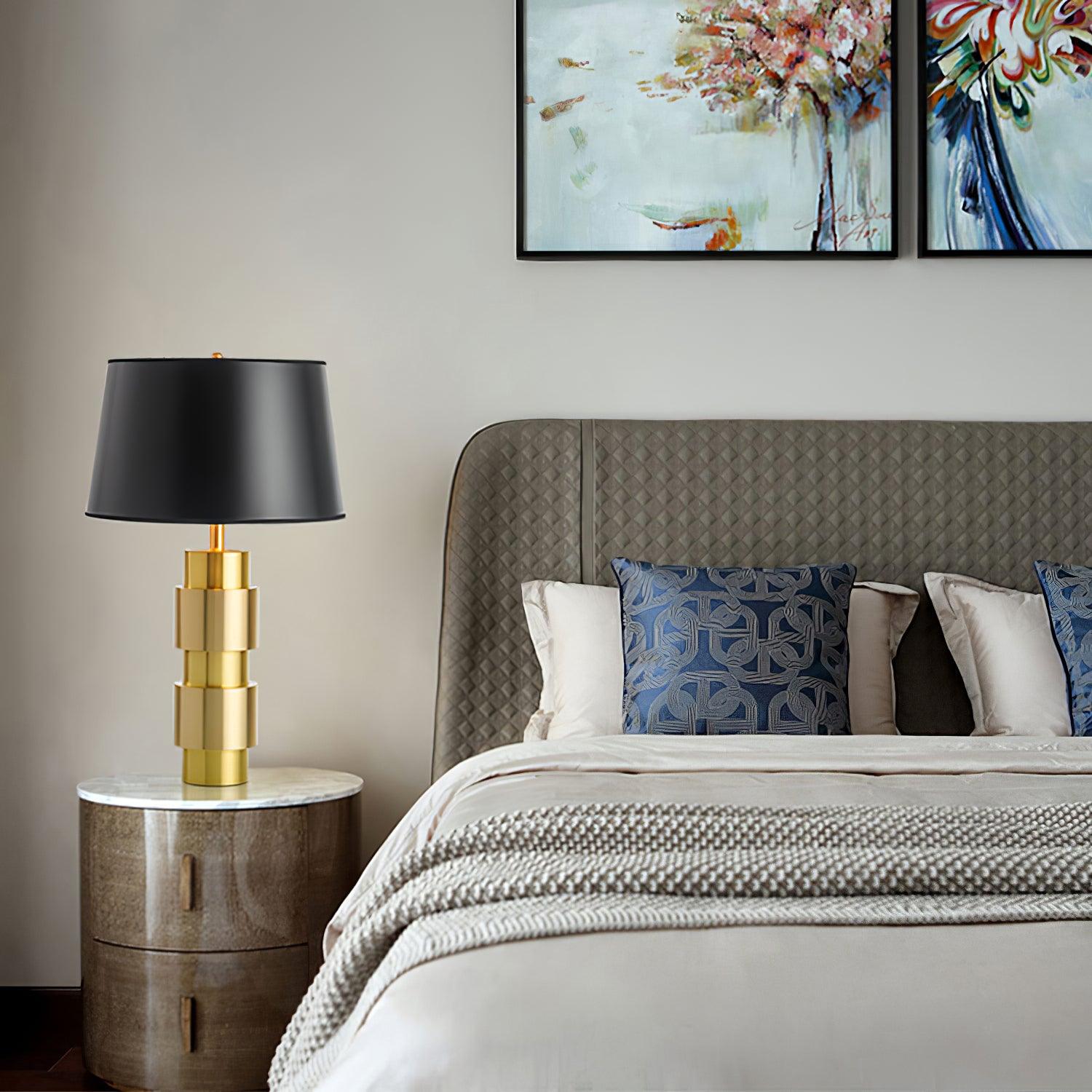 Lyle Fabric Industrial Table Lamp