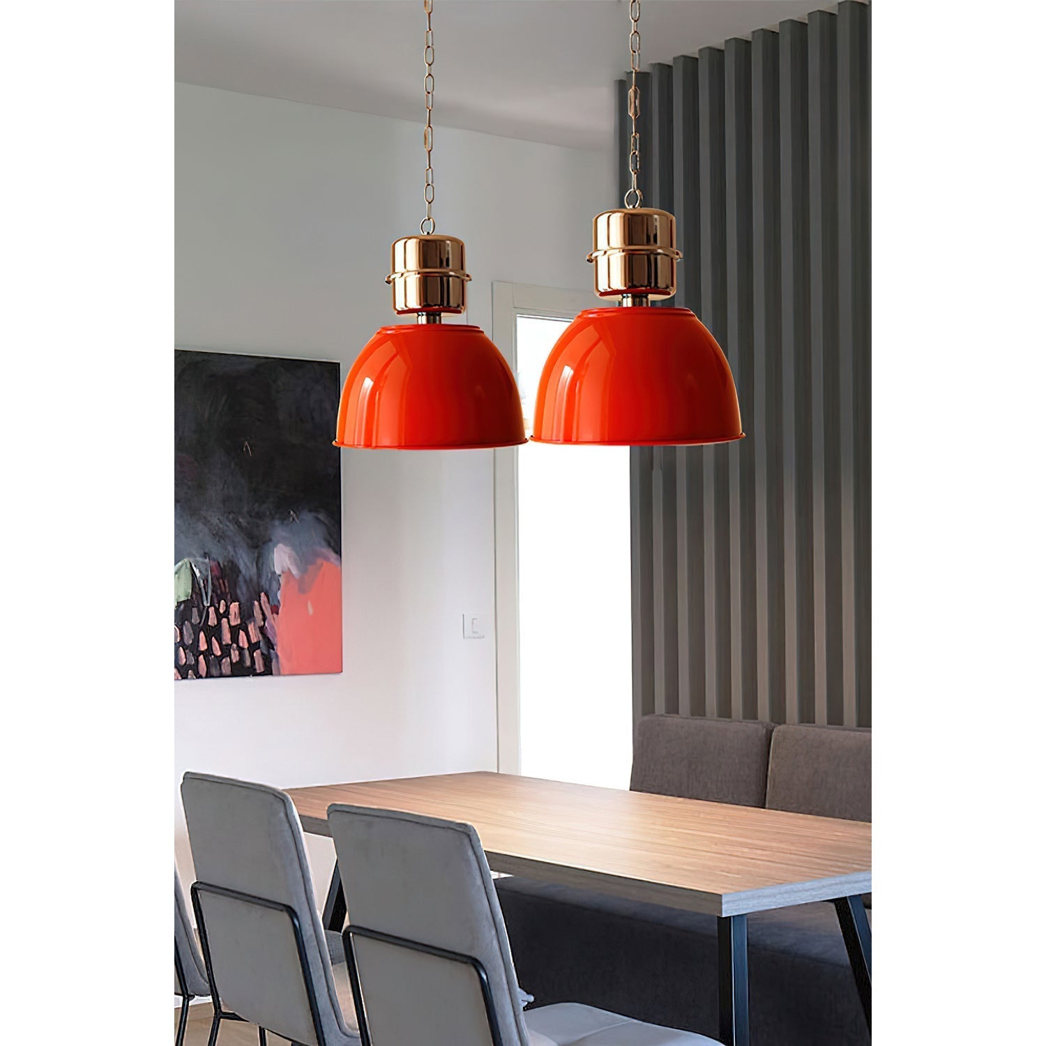 Evlaeia Modern Minimalist Orange Pendant Lamp