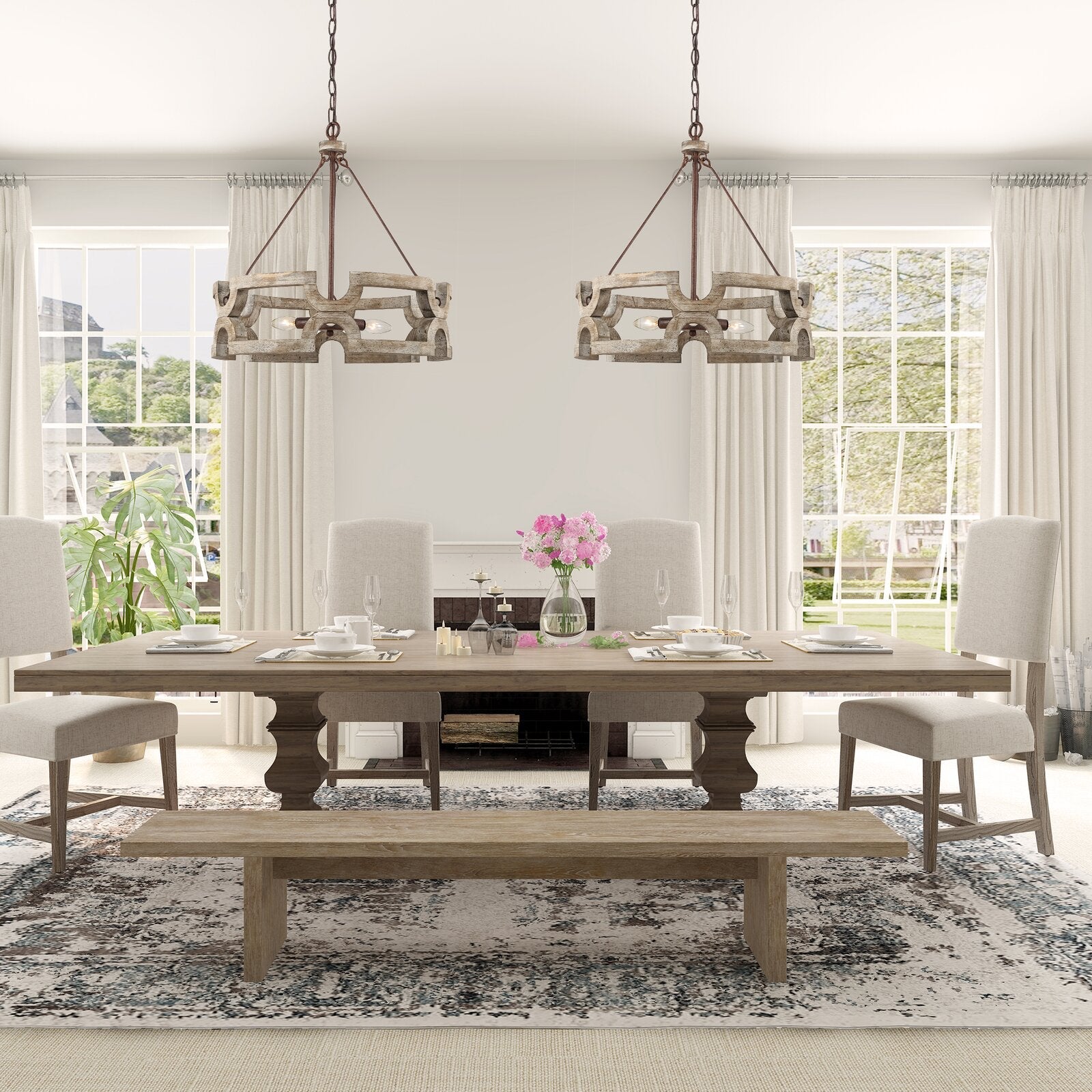 Havencourt Wood Chandelier