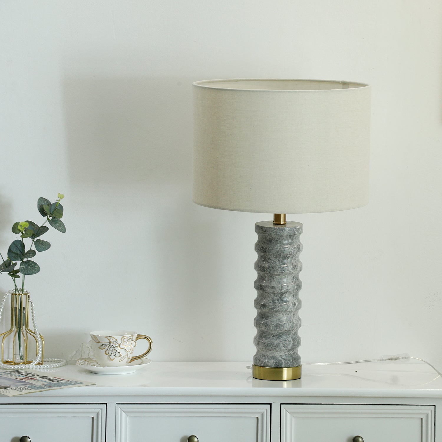 Waylon Modern Marble Table Lamp