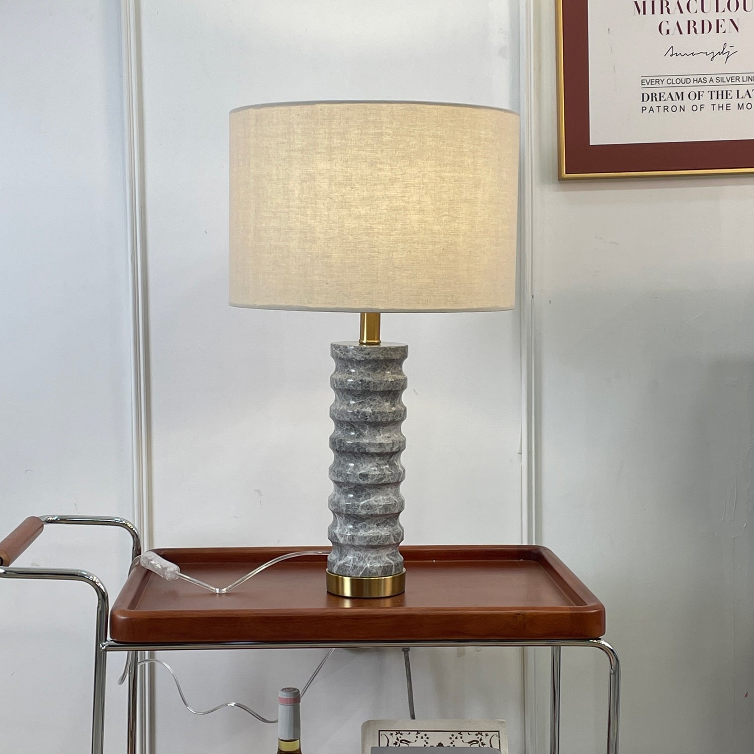 Waylon Modern Marble Table Lamp