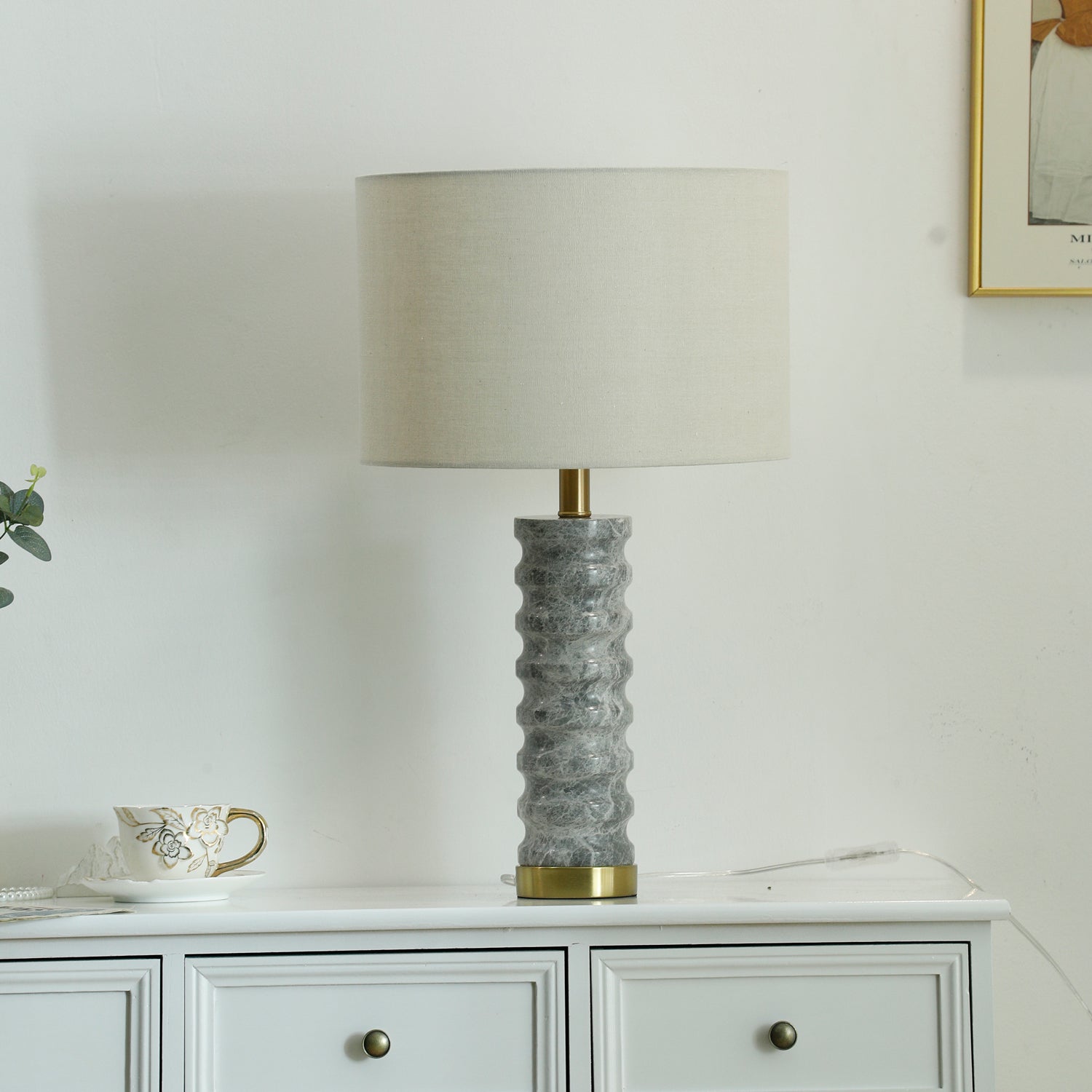 Waylon Modern Marble Table Lamp