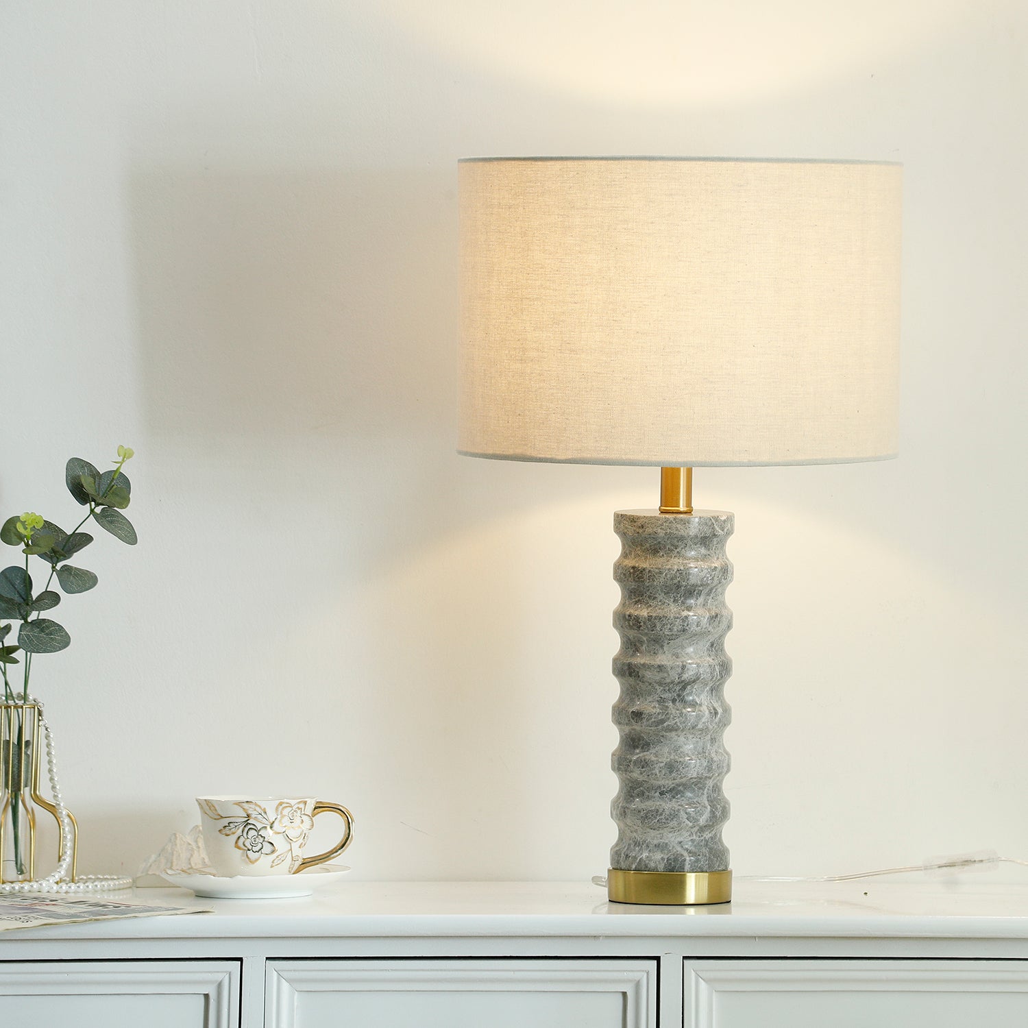 Waylon Modern Marble Table Lamp