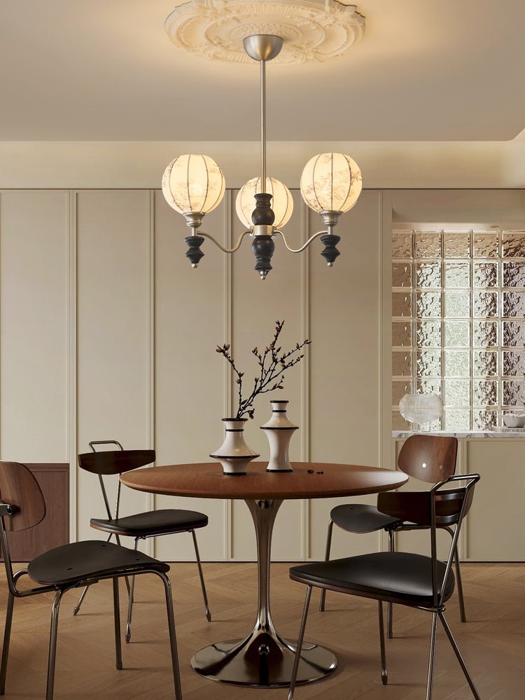 Osilan Traditional Elegance Vintage Wood Chandelier