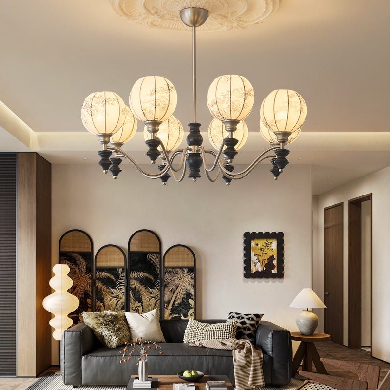 Osilan Traditional Elegance Vintage Wood Chandelier