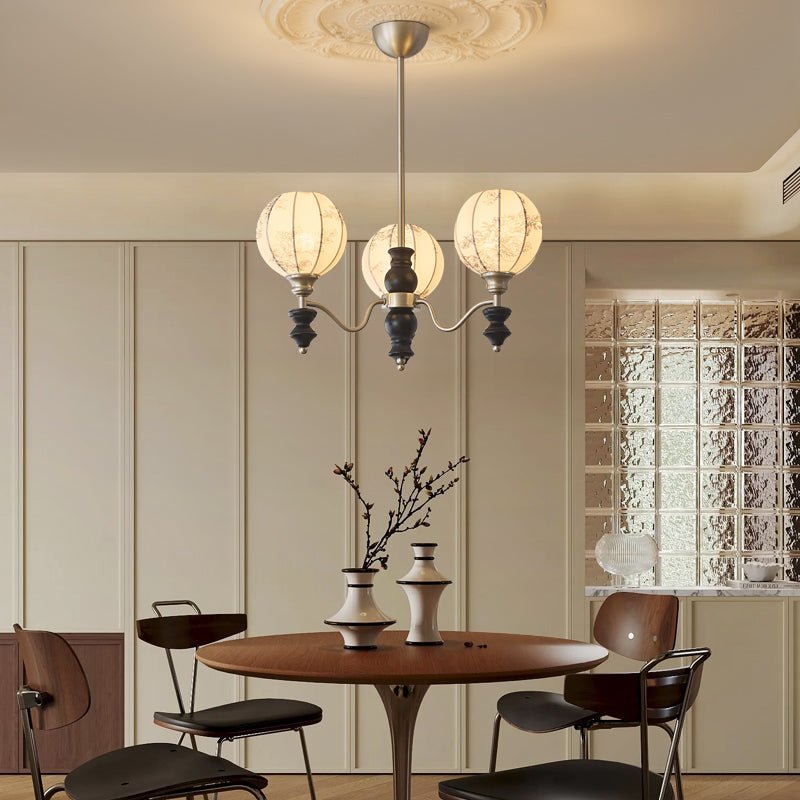 Osilan Traditional Elegance Vintage Wood Chandelier
