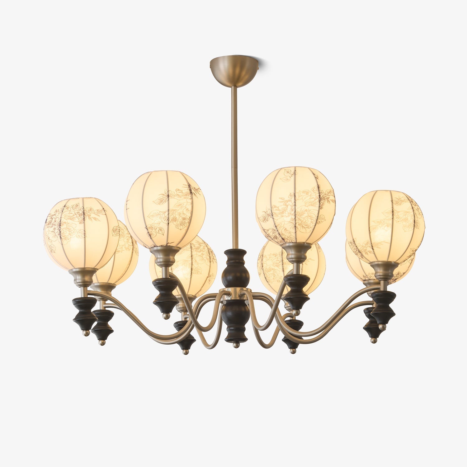 Osilan Traditional Elegance Vintage Wood Chandelier